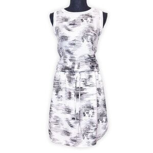 Vince Silk‎ Jacquard Marble Sleeveless Dress Size Small